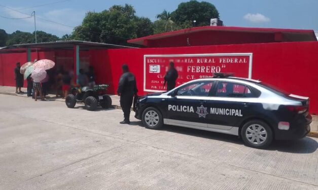 Está atento el gobierno de Macuspana para poner seguridad publica en las escuelas