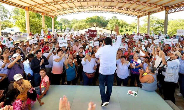 Para informar logros de la 4T; Javier May estuvo en Zapata y Tenosique