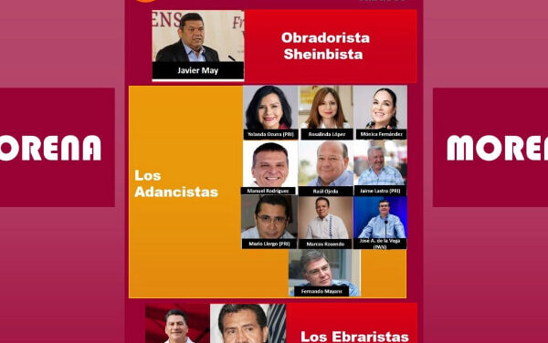 VAN 13 POR LA CANDIDATURA AL GOBIERNO DE TABASCO MÁS LOS QUE SE SUMEN