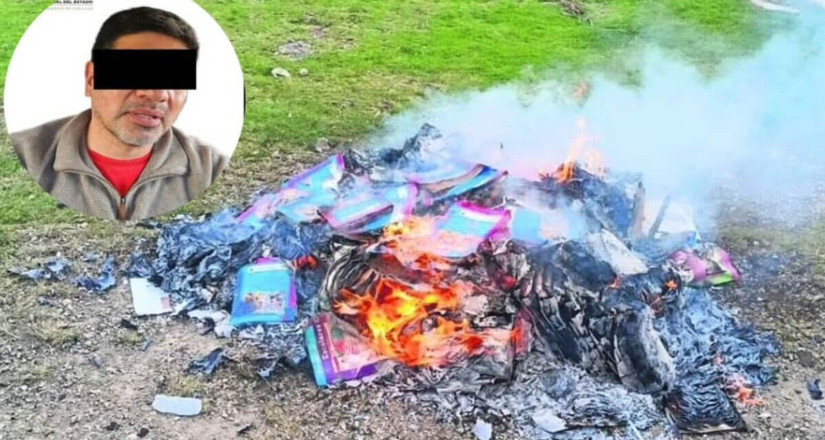Por quema de libros de la SEP ex alcalde en Chiapas fue vinculado a proceso