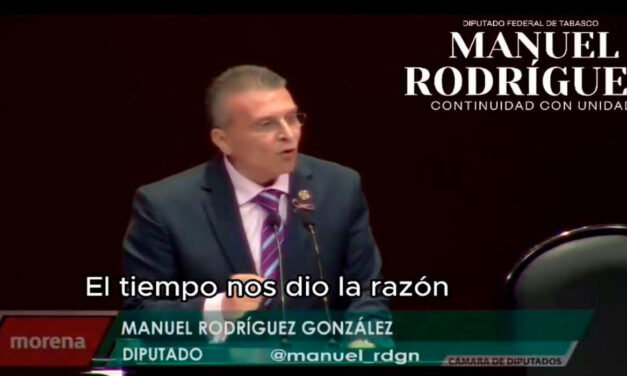 MANUEL RODRÍGUEZ: “El bienestar de los mexicanos no puede estar condicionado a intereses y capitales privados”