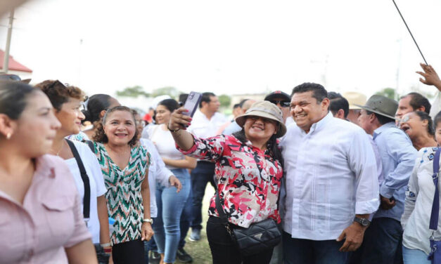 Javier May crece en popularidad y estimación de la gente, hizo 4 días de recorrido