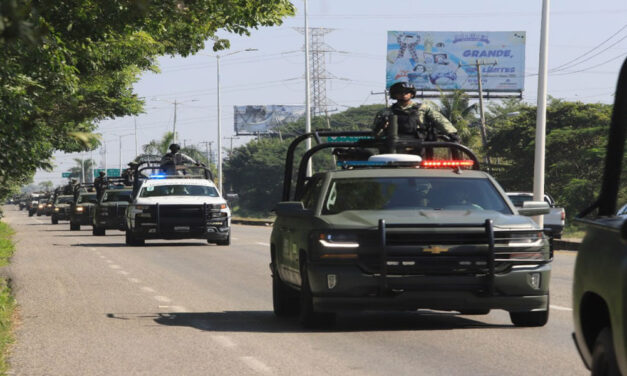 REFUERZAN EJÉRCITO MEXICANO Y GN SEGURIDAD EN TABASCO