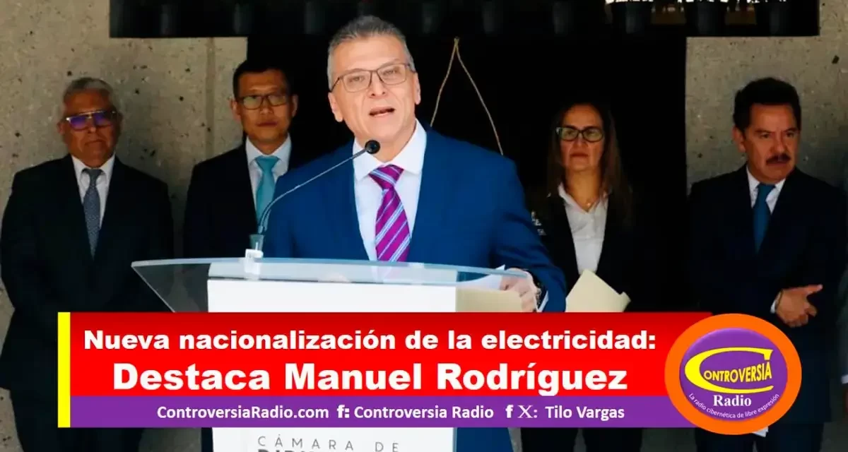 NUEVA NACIONALIZACIÓN DE LA ELECTRICIDAD: DESTACA MANUEL RODRÍGUEZ