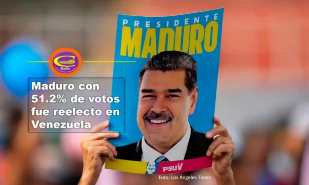 MADURO SE RELIGE CON 51.2% DE VOTOS EN VENEZUELA, EDMUNDO GONZÁLEZ OBTIENE 44.2%: CNE