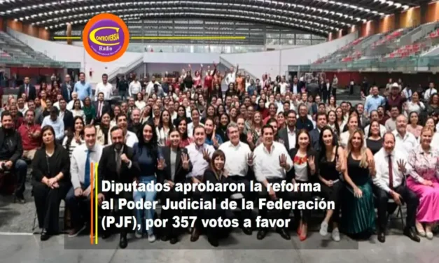 La Cámara de Diputados aprobó la reforma al Poder Judicial de la Federación (PJF), por 357 votos a favor