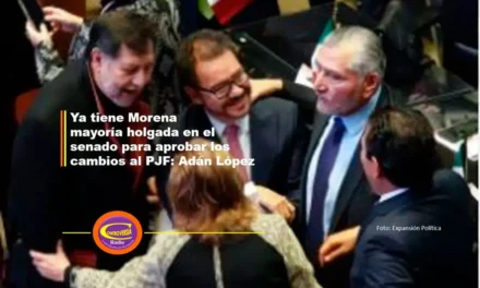 Ya tiene Morena mayoría holgada en el senado para aprobar los cambios al PJF: Adán López