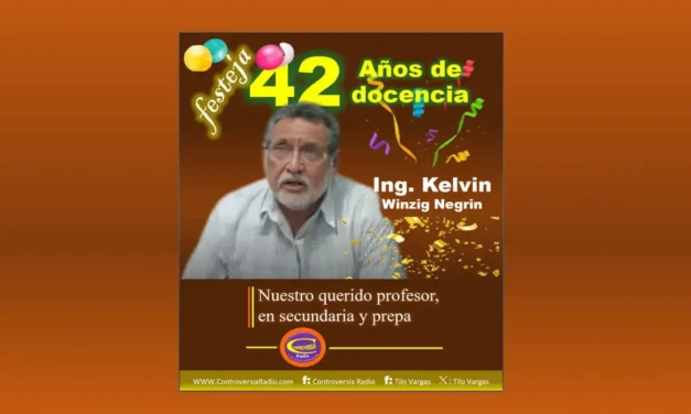 42 AÑOS DE DOCENCIA CUMPLIÓ EL ING. KELVIN WINZIG NEGRIN