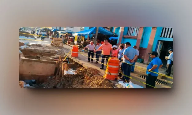 SON MAYORES LOS DAÑOS QUE CAUSARON EL SOCAVÓN EN CALLE REFORMA DE MACUSPANA; PUNTUALIZÓ GASPAR DÍAZ