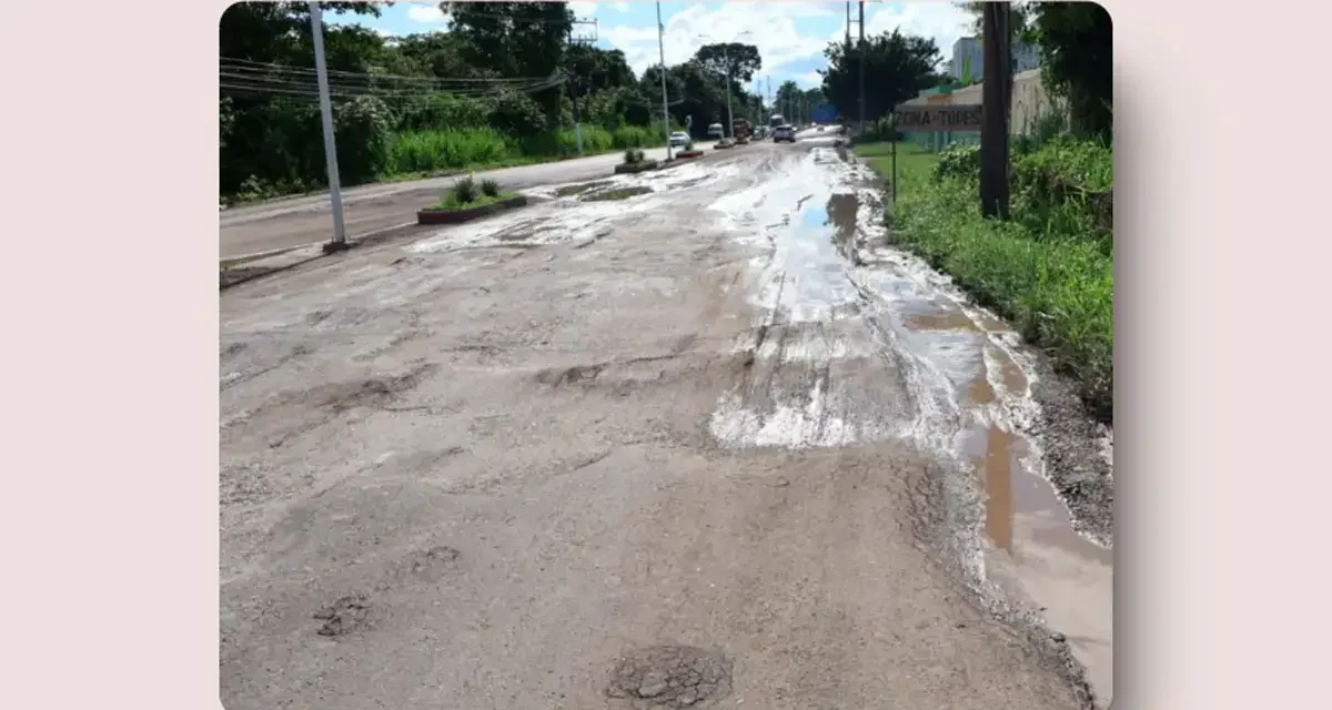 OBRA ESTATAL EN MACUSPANA REGISTRA DESTRUCCIÓN, COMPAÑÍAS CONTRATADAS POR EL GOBIERNO ESTATAL ADANCISTAS DE MERINO, OBLIGADAS A REPARAR EL DAÑO