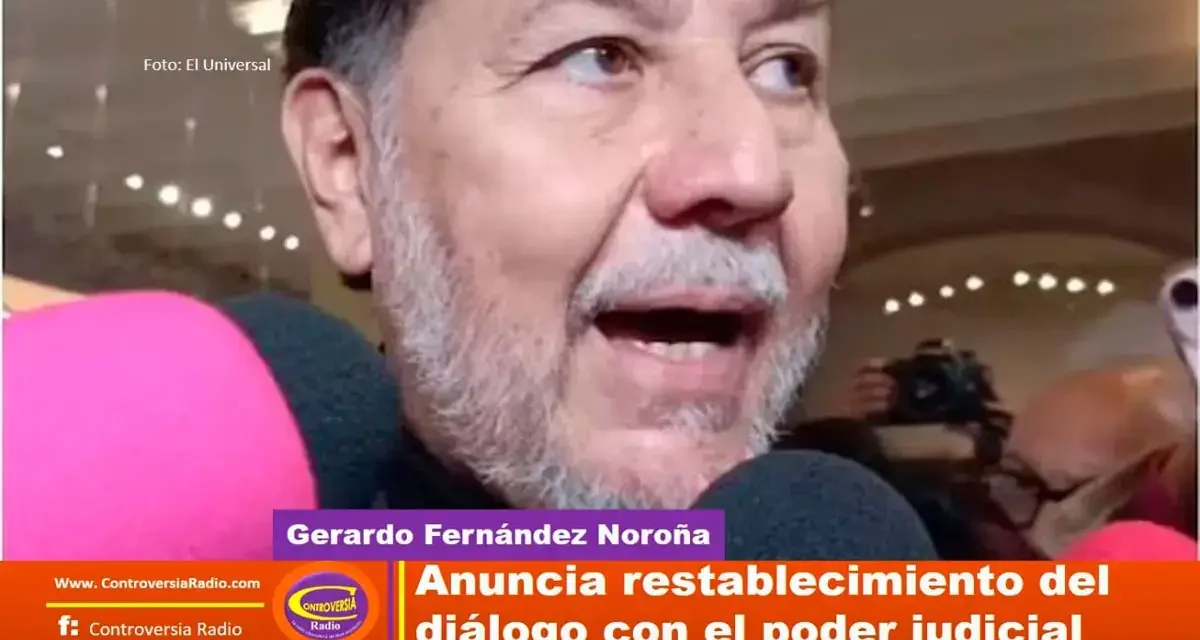 NOROÑA ANUNCIA REESTABLECIMIENTO DEL DIÁLOGO CON EL PODER JUDICIAL; «BUSCAREMOS PUNTOS DE COINCIDENCIA»