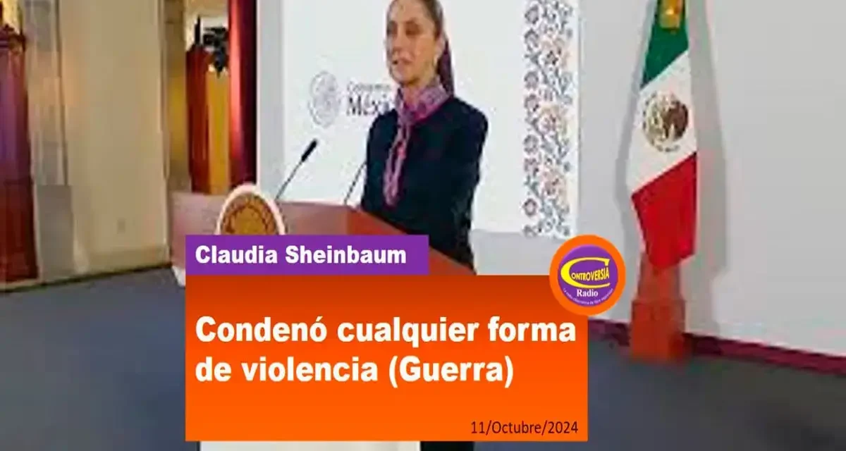 «PALESTINA DEBE SER RECONOCIDA», DECLARA CLAUDIA SHEINBAUM; CONDENA LAS AGRESIONES AL PUEBLO PALESTINO