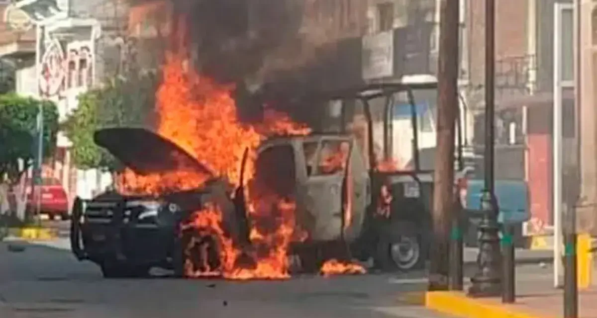 EXPLOTAN DOS COCHES BOMBA EN GUANAJUATO; DESPLIEGAN OPERATIVO POR TIERRA Y AIRE