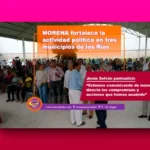 DIRIGENCIA DE MORENA FORTALECE Y REACTIVA ESTE SÁBADO LA ACTIVIDAD POLÍTICA EN TRES MUNICIPIOS DE LOS RÍOS